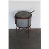Image 1 : *** Custom Built Galvanized Steel Butter Churn - 29" x 20" Diameter