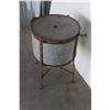 Image 4 : *** Custom Built Galvanized Steel Butter Churn - 29" x 20" Diameter