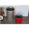 Image 2 : *** Wheelbarrow w/(2) Metal Buckets - Assorted Sizes