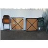 Image 10 : *** (2) Folding Card Tables & (2) Folding Chairs - Table: 30" x 30.5" - Some Wear