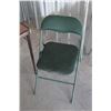 Image 5 : *** (2) Folding Card Tables & (2) Folding Chairs - Table: 30" x 30.5" - Some Wear