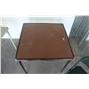 Image 6 : *** (2) Folding Card Tables & (2) Folding Chairs - Table: 30" x 30.5" - Some Wear