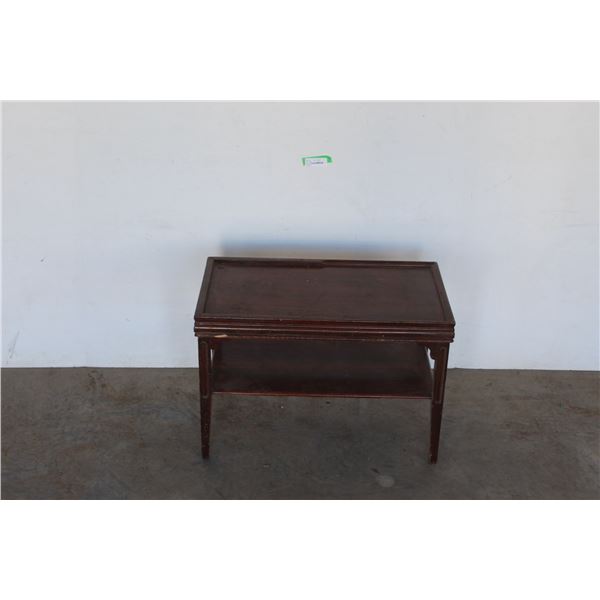 *** Vintage Wood End Table - 26"x 15" x 18"