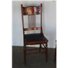 Image 3 : *** (2) Antique Press Back Chairs - 41" Tall