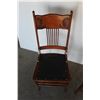 Image 4 : *** (2) Antique Press Back Chairs - 41" Tall