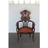 Image 1 : *** Antique Jacobean Style Arm Chair - 41" x 36"