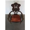 Image 2 : *** Antique Jacobean Style Arm Chair - 41" x 36"