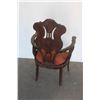 Image 4 : *** Antique Jacobean Style Arm Chair - 41" x 36"