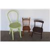 Image 2 : *** (3) Wooden Chairs - Two Are Children's Chairs