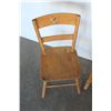 Image 3 : *** (2) Wooden Children's Chairs & Stool (18"Tall)