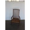 Image 1 : *** Vintage Rattan Seated Chair - Possibly Handmade - 15" x 33"