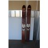 Image 1 : *** Vintage Aqua Rite Wood Water Skis - 70" Long x 7" Wide