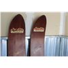 Image 3 : *** Vintage Aqua Rite Wood Water Skis - 70" Long x 7" Wide