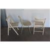 Image 5 : *** Mid Century Fiberglass Chair, (2) folding wood chairs