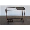 Image 2 : *** Custom Built Metal Table w/Castors - 18" x 36" x 33"