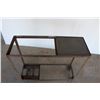 Image 3 : *** Custom Built Metal Table w/Castors - 18" x 36" x 33"