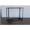 Image 5 : *** Custom Built Metal Table w/Castors - 18" x 36" x 33"