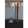 *** Bamboo Shade - 5ft Wide, Driftwood Walking Stick, White Wooden Shelf