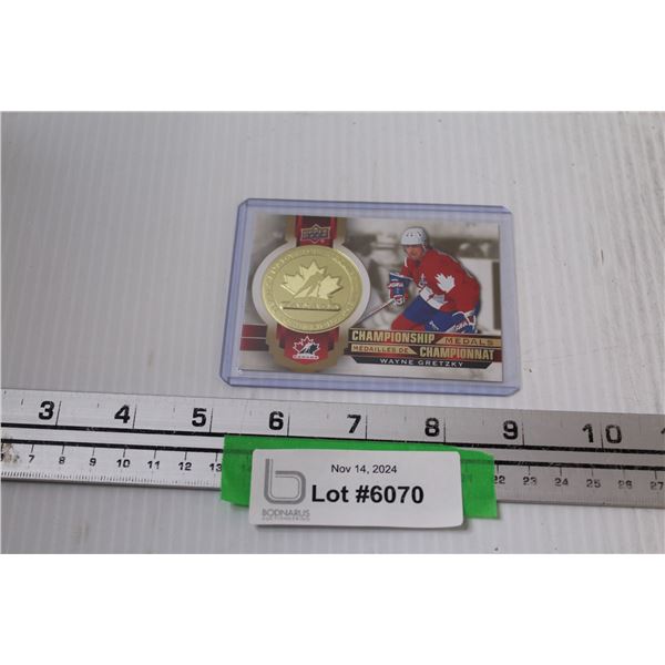 Wayne Gretzky Upper Deck Olympic Championship Medals Hockey Card 2021- 2022 Edition