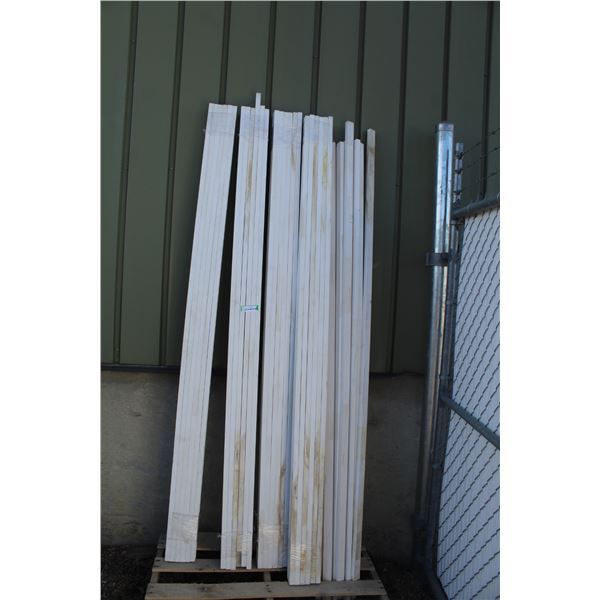 ** (5) Bundles of 12 Wood Trim in Primer - 84" Long