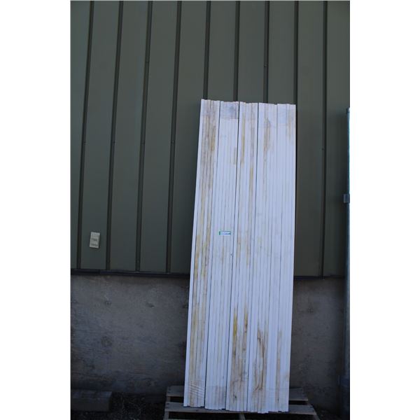** (5) Bundles of 12 Wood Trim in Primer - 84" Long