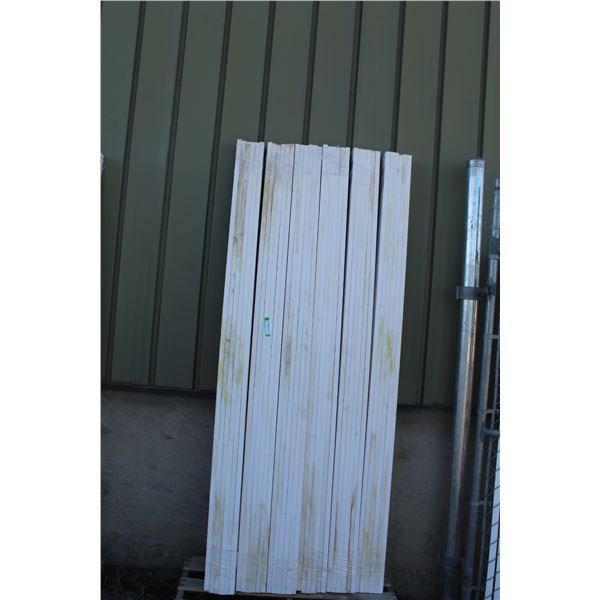 ** (6) Bundles of 12 Wood Trim in Primer - 84" Long