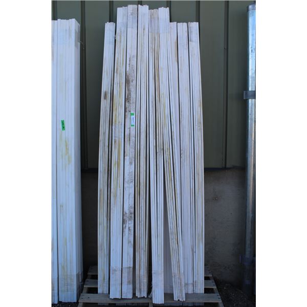 ** (13) Bundles of 12 Wood Trim in Primer - 84" Long