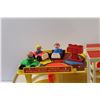 Image 2 : Vintage Fisher Price Parking Garage & Cars Set