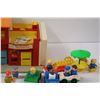 Image 3 : Vintage Fisher Price Main Street Play Set w/Toys & Cars
