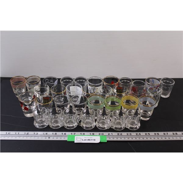 (30+) Shot Glasses - Assorted
