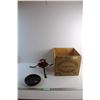 Image 1 : Vintage The Dairy Pool Wooden Crate, Christmas Tree Stand and Cigar Ash Tray