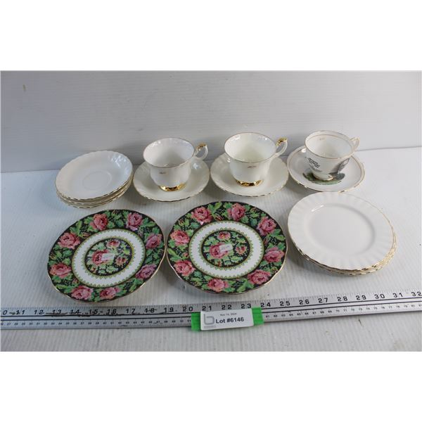 Various Cup And Saucers/ Plates, Royal Albert, Royal Stafford