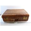 Image 1 : World war ll RCAF Pilot Officers Leather Suit Case, 24.5'' x 18'' x 8'', Name On The Side- Some Dama