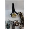 Image 5 : Vintage Pepper Mill Pepper Grinder, Christmas Light Fixtures On Cord, No Bulbs, Misc.