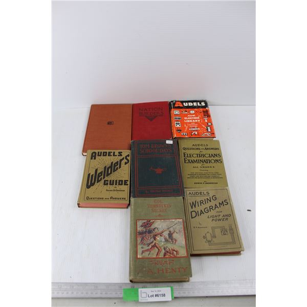 (8) Various Books/ Manuals, Welders Guide, Audels Wiring Diagrams, Misc.
