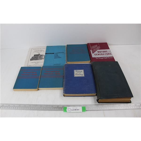(8) Various Books/ Manuals, Handbook For Deisel Engines, Misc.