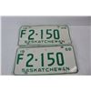 Image 2 : 1968 Vintage Saskatchewan Farm License Plate Pair