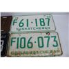 Image 3 : (4) Various Vintage Saskatchewan License Plates