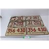 Image 1 : (6) Various Vintage Saskatchewan License Plates- All Pairs