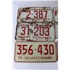 Image 2 : (6) Various Vintage Saskatchewan License Plates- All Pairs