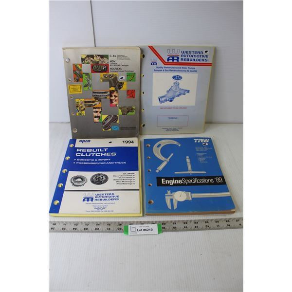 (4) Automotive Parts Catalogues (1980's, 90's)