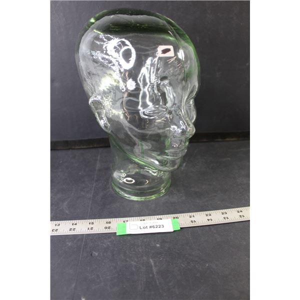 Hollow Glass Head Decor 11" Tall