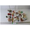 Image 1 : Assorted Christmas Tree Ornaments, Glass Virgin Mary Statue 7" Tall