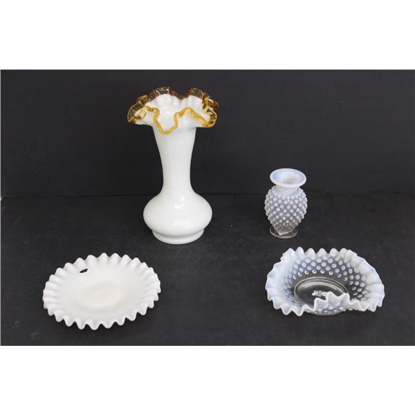 (2) Vintage Vases With Saucers