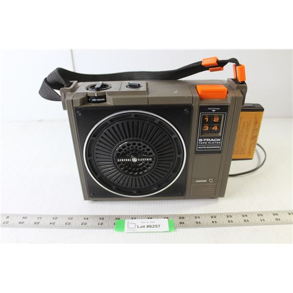 GE Portable 8-Track Tape Player - Working