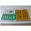 Image 1 : (4) Vintage Saskatchewan License Plates