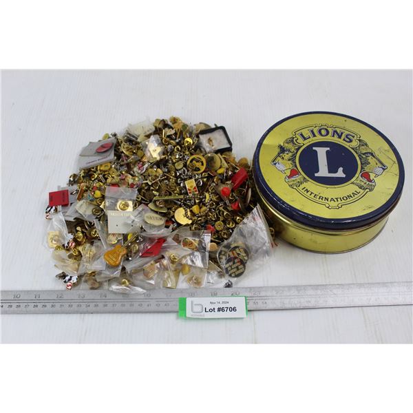 Lot Of Various Collector Tins w/ Lions International Tin