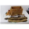 Image 1 : Vintage Shotgun Shells Crate, (2) Vintage Shoe Stretchers, Misc.