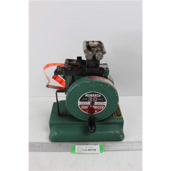 Vintage Monarch Sticker Stamping Machine- As Is