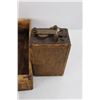 Image 4 : (2) Vintage Wooden Boxes, Cheese, Chocolate Bars, Vintage Ford Model T Igniting Coil
